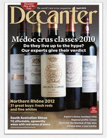 30 day free trial of Decanter magazine