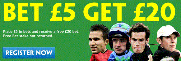 Free £20 sports bet