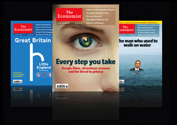 Free copy of Economist Magazine