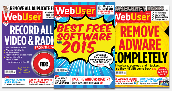 Free Web User magazine copy